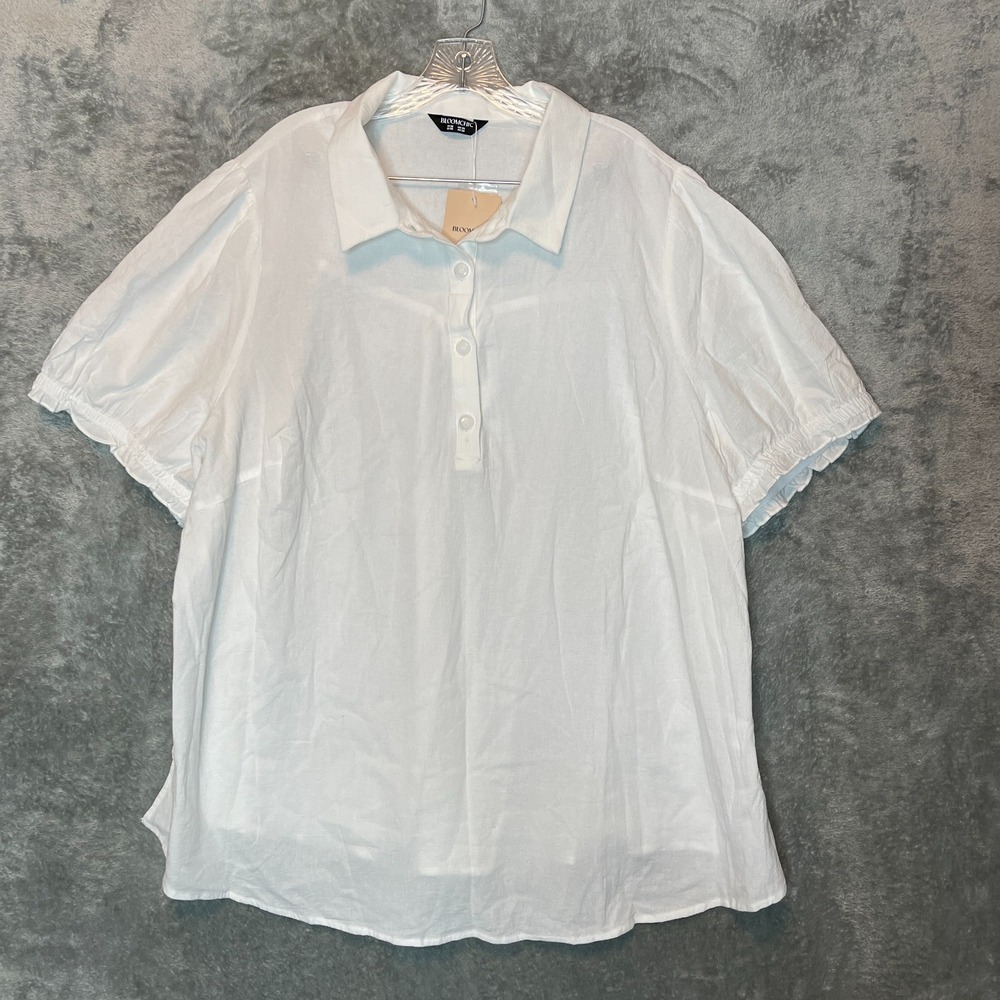 Bloomchic Women Cottagecore Peasant Coquette Girly Short Sleeve Top 26 Plus